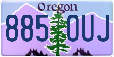 OR license plate 885OUJ