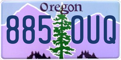 OR license plate 885OUQ