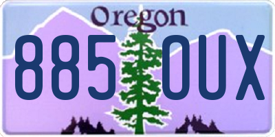 OR license plate 885OUX