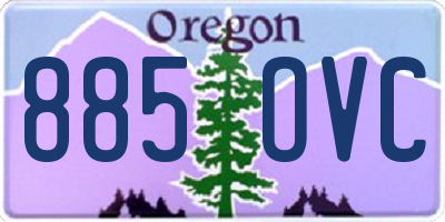 OR license plate 885OVC