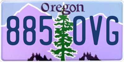OR license plate 885OVG