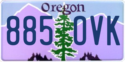 OR license plate 885OVK
