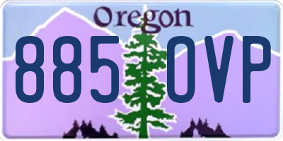 OR license plate 885OVP