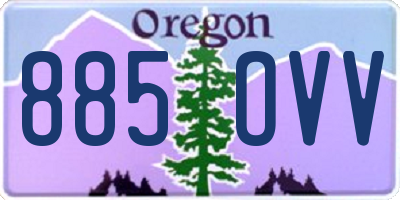 OR license plate 885OVV
