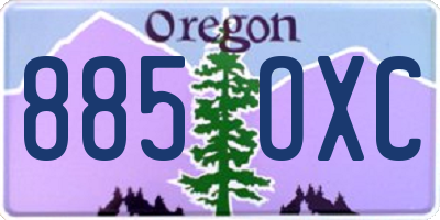 OR license plate 885OXC