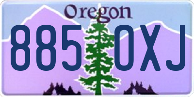 OR license plate 885OXJ