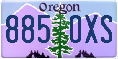 OR license plate 885OXS