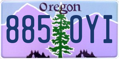 OR license plate 885OYI