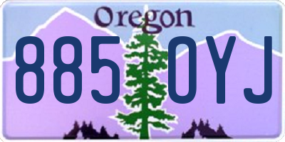 OR license plate 885OYJ