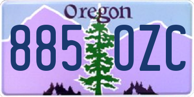 OR license plate 885OZC