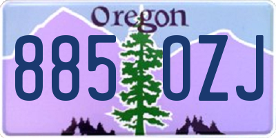 OR license plate 885OZJ