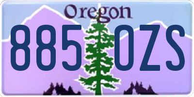 OR license plate 885OZS