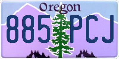 OR license plate 885PCJ