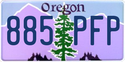 OR license plate 885PFP