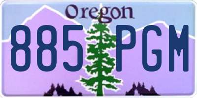 OR license plate 885PGM