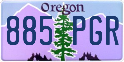 OR license plate 885PGR