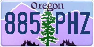 OR license plate 885PHZ
