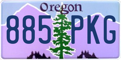 OR license plate 885PKG