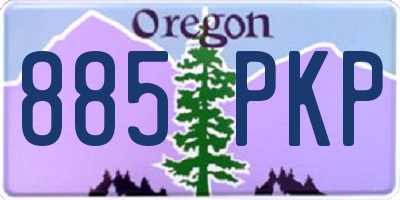 OR license plate 885PKP