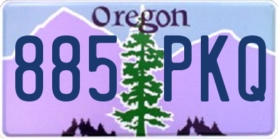 OR license plate 885PKQ