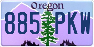 OR license plate 885PKW