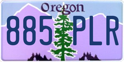 OR license plate 885PLR