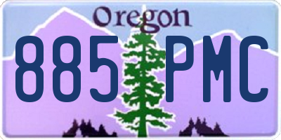 OR license plate 885PMC