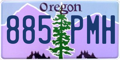 OR license plate 885PMH