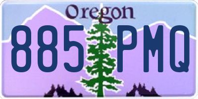 OR license plate 885PMQ