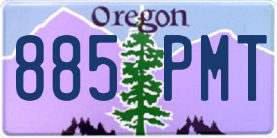 OR license plate 885PMT