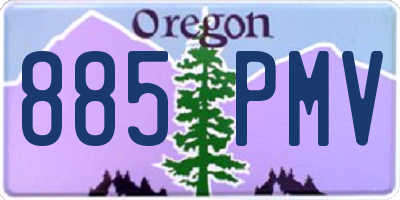 OR license plate 885PMV