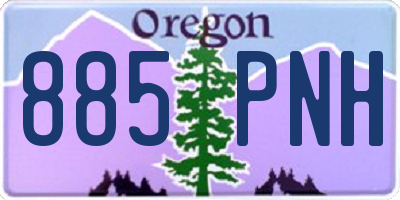 OR license plate 885PNH