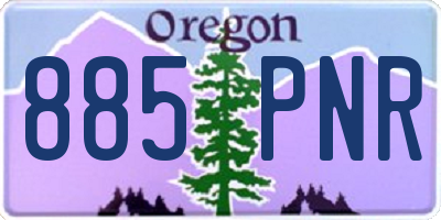 OR license plate 885PNR