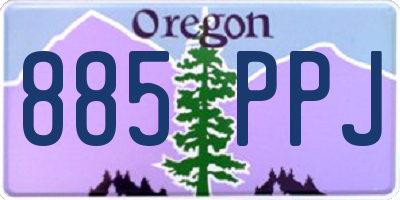 OR license plate 885PPJ