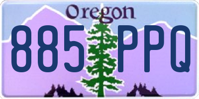 OR license plate 885PPQ