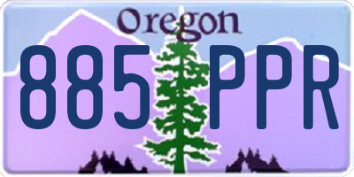 OR license plate 885PPR