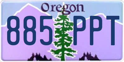 OR license plate 885PPT