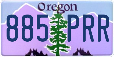 OR license plate 885PRR