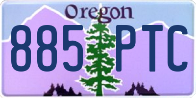 OR license plate 885PTC