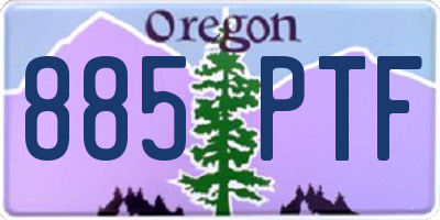 OR license plate 885PTF