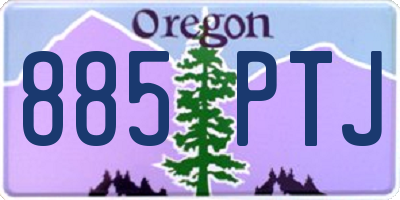 OR license plate 885PTJ