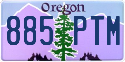 OR license plate 885PTM