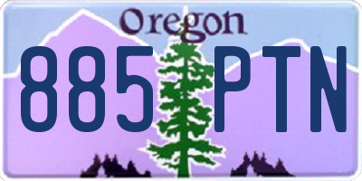 OR license plate 885PTN