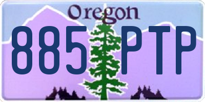 OR license plate 885PTP