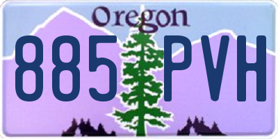 OR license plate 885PVH