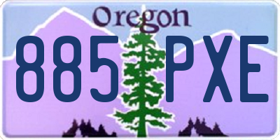 OR license plate 885PXE