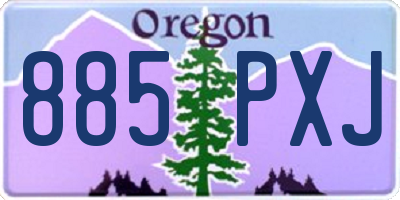 OR license plate 885PXJ