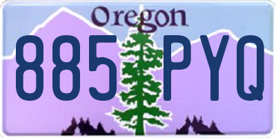 OR license plate 885PYQ