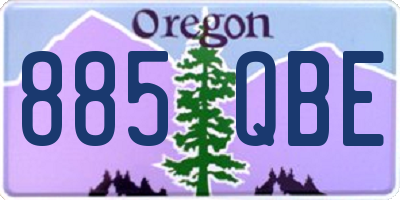OR license plate 885QBE