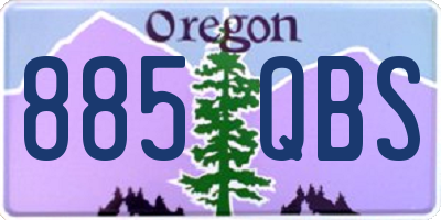 OR license plate 885QBS